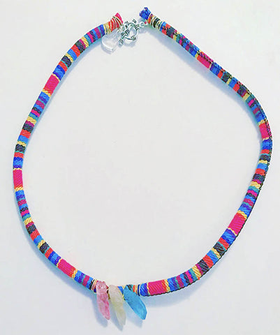 Cali Vibes Quartz Rainbow Necklace