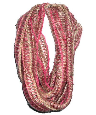 Pink Sequin Scarf