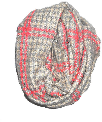 Pink Houndstooth Scarf
