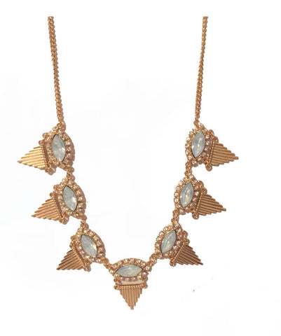 Baby Blue Jewel Aztec Necklace