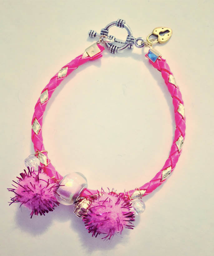 Hot Pink Galaxy Bracelet