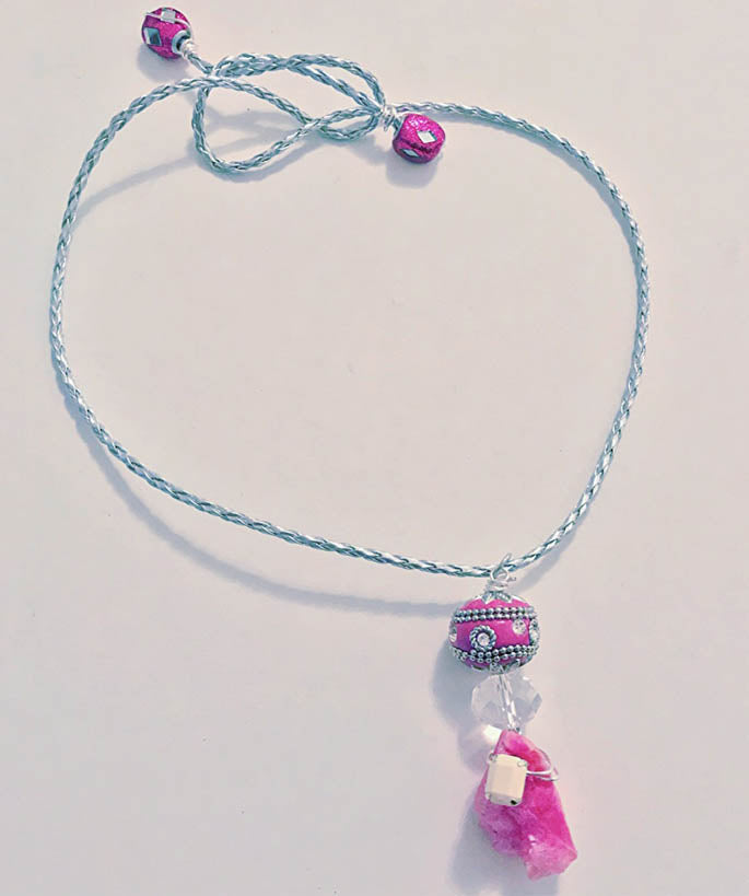 Pink Quartz Jada Necklace