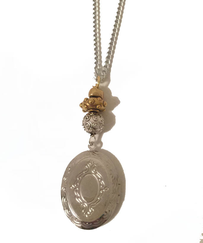 Mixed Metal Memory Pendant
