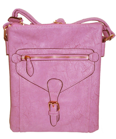 Buckle Accent Messenger Bag