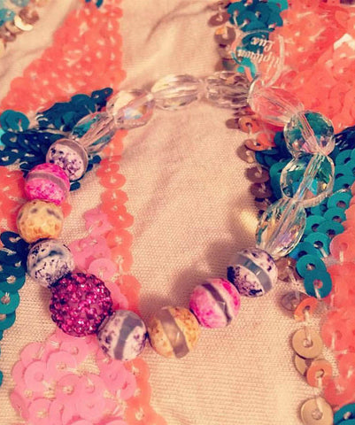 Pink Jewel Multicolor Bracelet