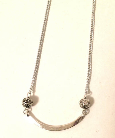 Silver Arc Necklace