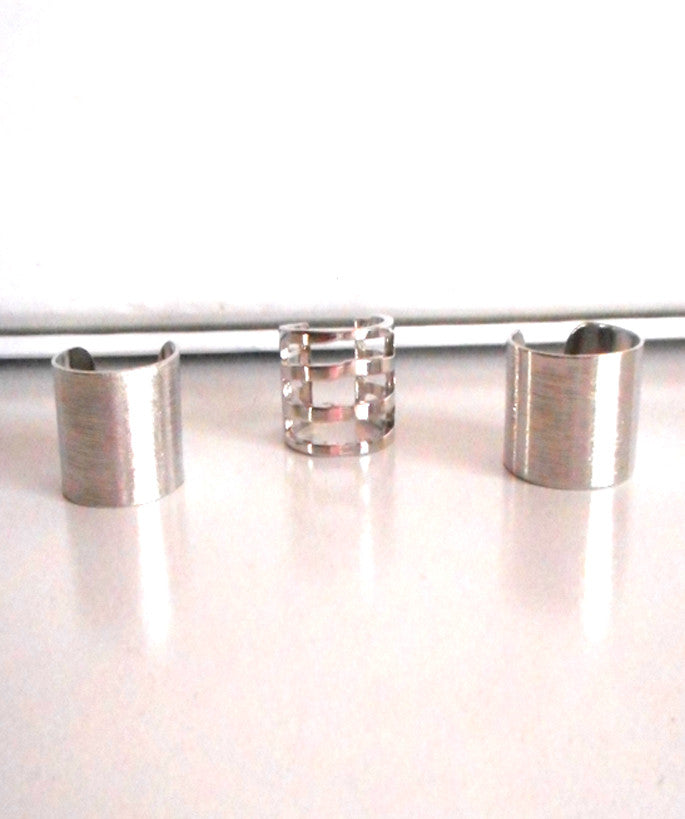 Silver Stack Ring Set