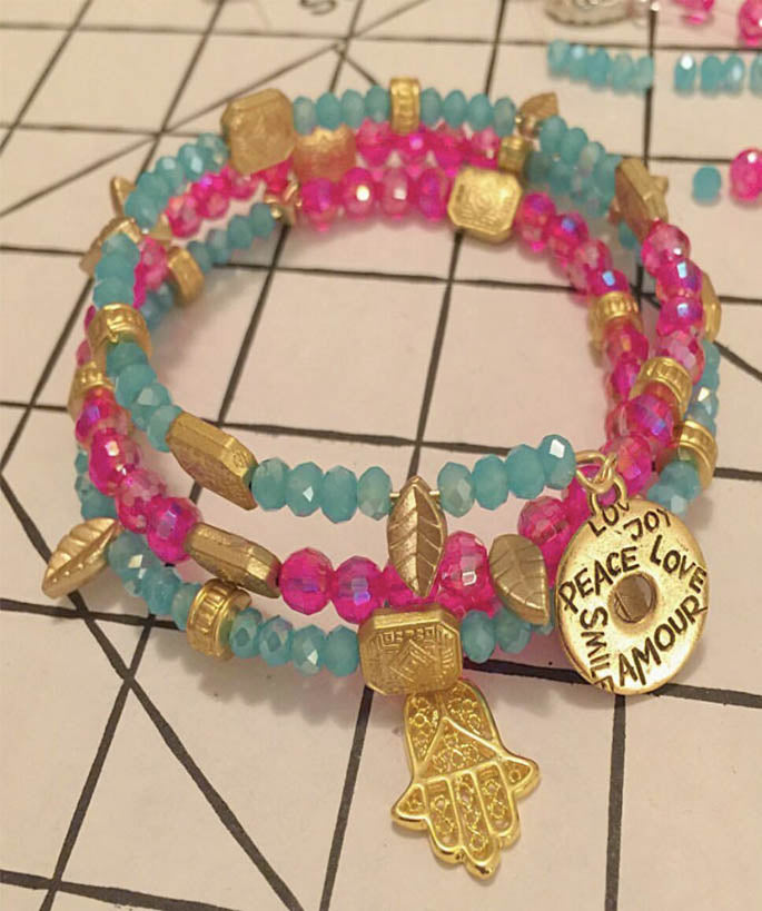 Peace Love Charm bracelet