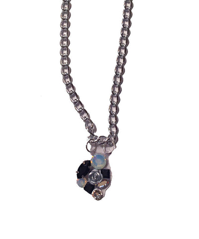 Gray Rose Garden Necklace