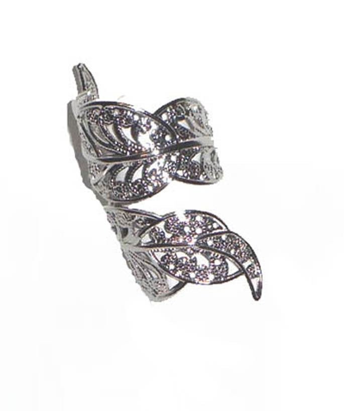 Silver Leaf Ring