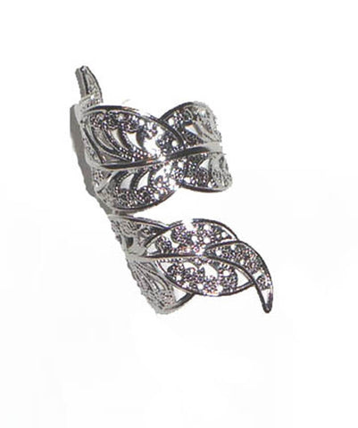Silver Leaf Ring
