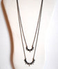 Black Spike Drop Necklace