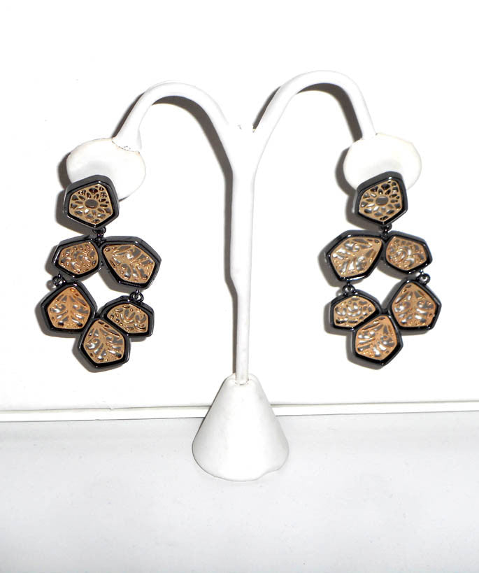 Gold Leaf Inspired Statement Earrings