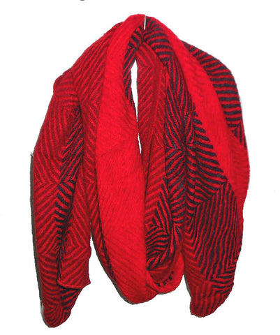 Red Striped Scarf