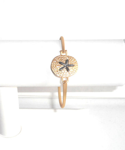Gold Sand Dollar Bracelet