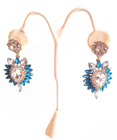Turquoise Fantasy Statement Earrings