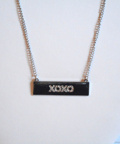 Silver Xoxo Necklace